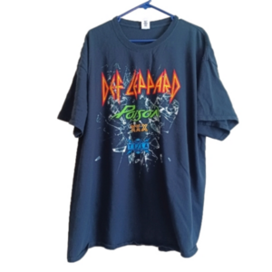DEF LEPPARD TESLA 2017 TOUR POISON MENS SIZE 3XL